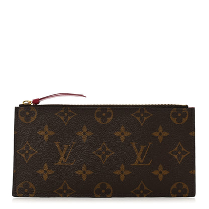 Louis Vuitton Monogram Felicie Chain Wallet Zippered Insert Fuchsia 1 of 7