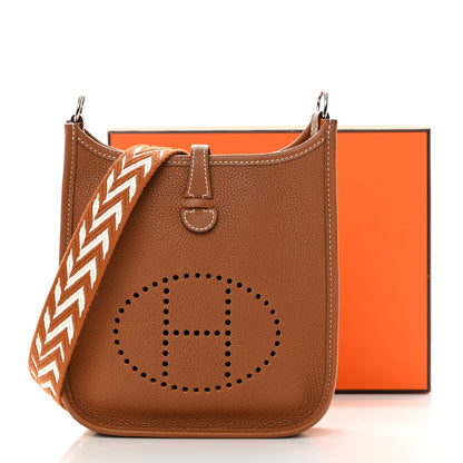 Hermes Taurillon Maurice Amazone Evelyne TPM Gold White 13 of 13