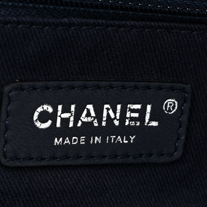 Chanel Canvas Maxi Bowling Bag Blue 7 of 14