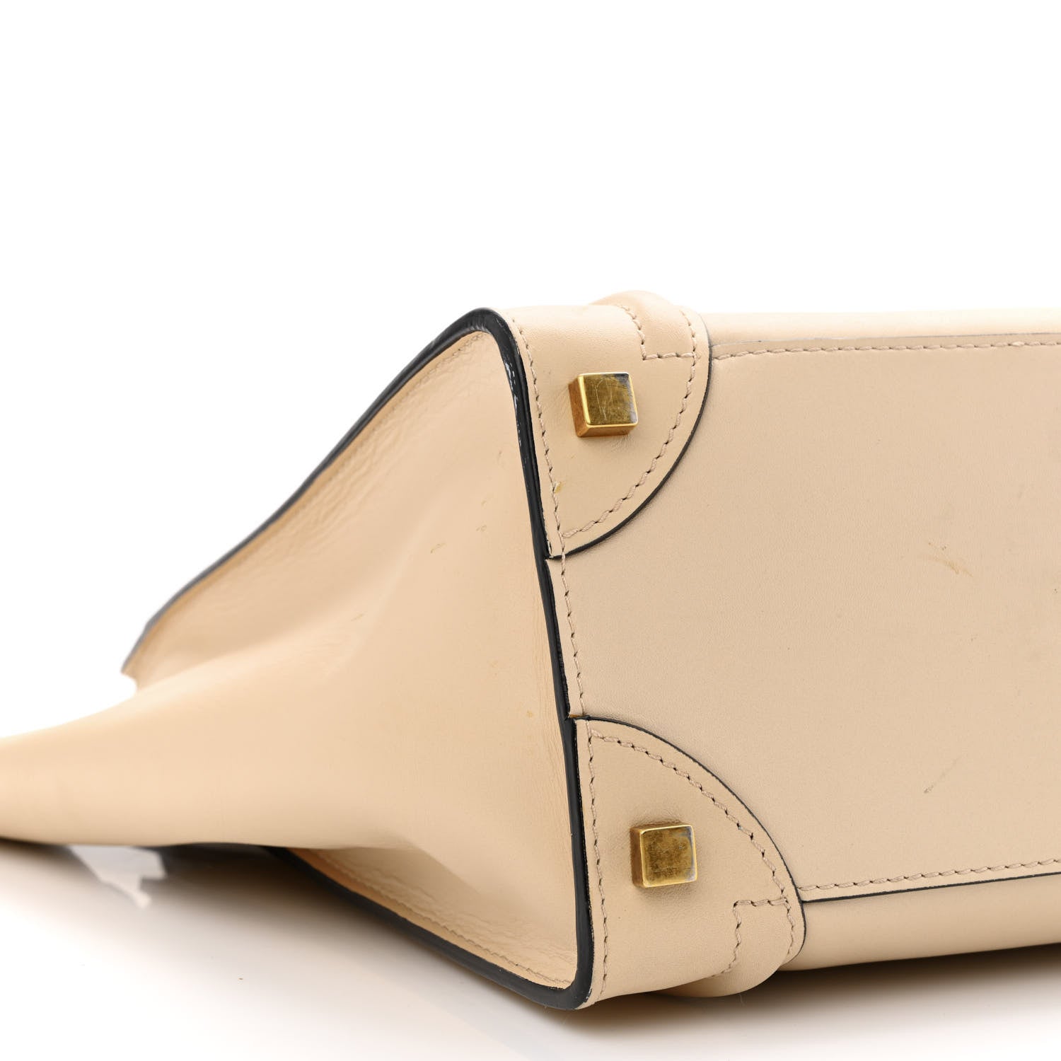 Celine Satin Calfskin Micro Bi-Color Luggage Powder Black 9 of 16