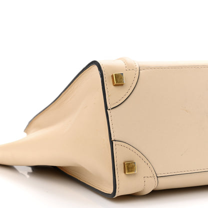 Celine Satin Calfskin Micro Bi-Color Luggage Powder Black 9 of 16