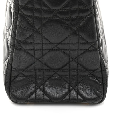 Christian Dior Lambskin Cannage Large Lady Dior Black 10 of 10