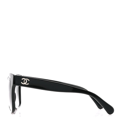 Chanel Acetate Polarized Square CC Sunglasses 5380 Black 3 of 8