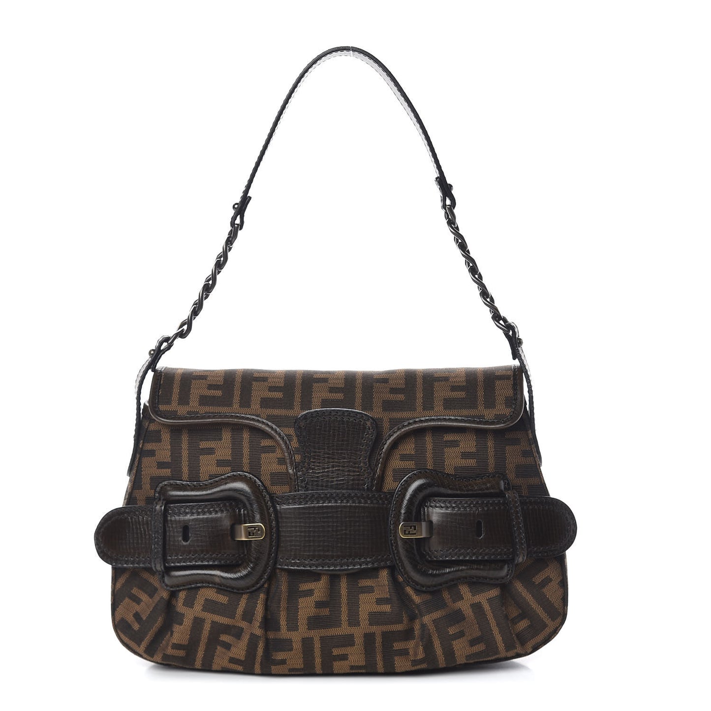 Zucca B Bis Flap Bag Tobacco Castagna