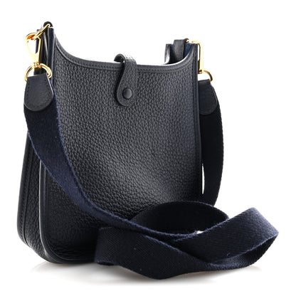 Hermes Taurillon Clemence Evelyne TPM Bleu Nuit 3 of 12