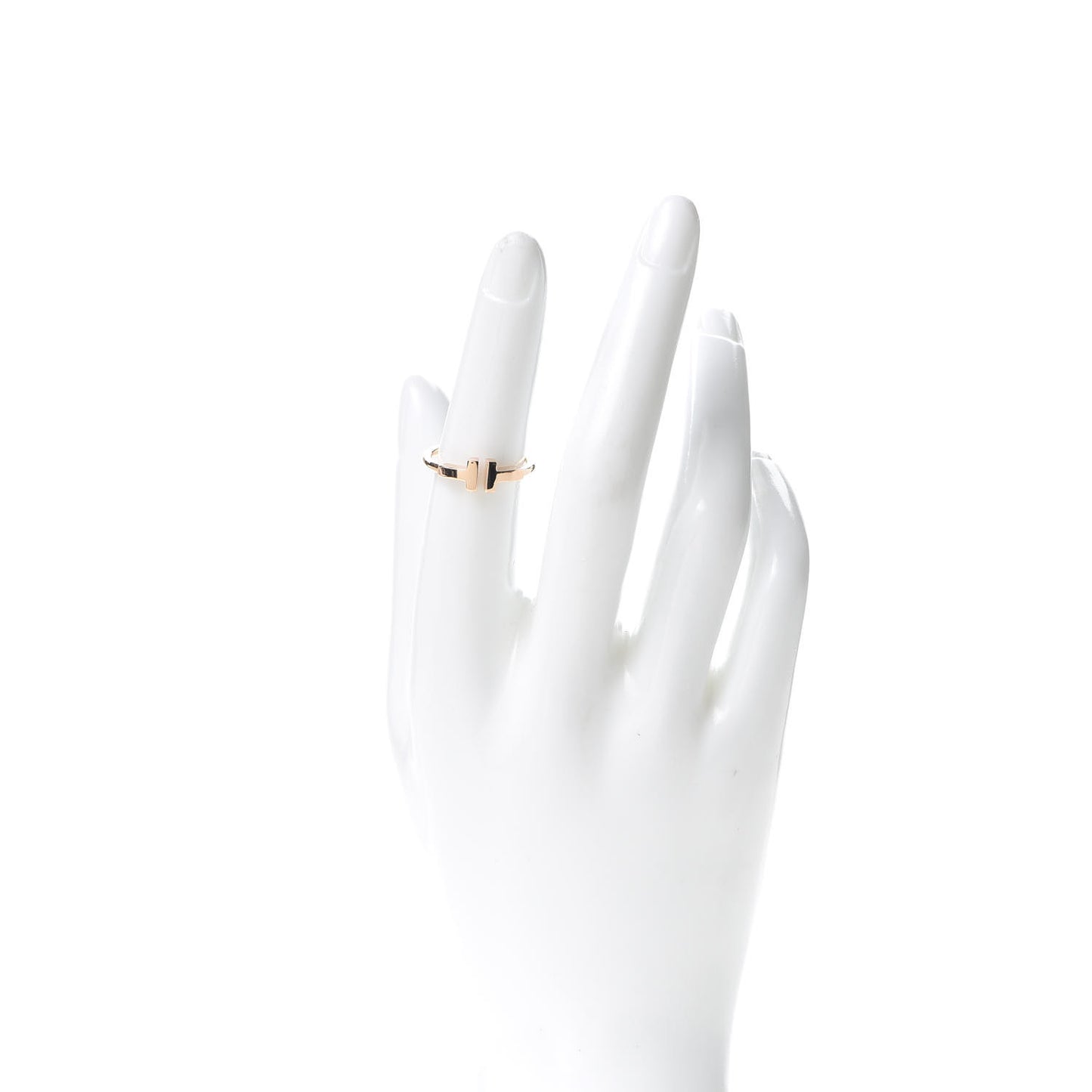18K Rose Gold T Wire Ring 51 5.75