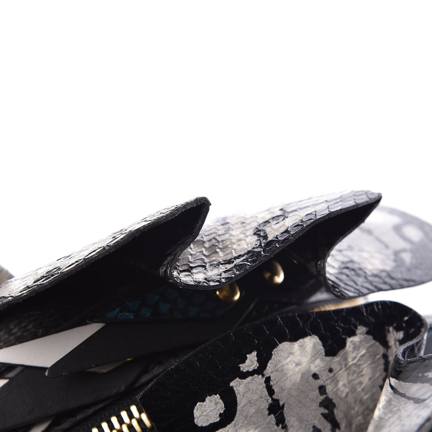 Snakeskin Pallas Helmet Bag Black