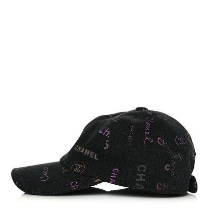 Chanel Denim Mood Cap Hat Black 3 of 8
