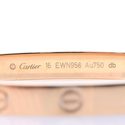 Cartier 18K Yellow Gold LOVE Bracelet 16 6 of 9