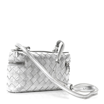 Bottega Veneta Laminated Nappa Intrecciato Bang Bang Vanity Case Silver 3 of 10