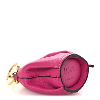 Loewe Calfskin Elephant Coin Purse Bag Charm  Fuchsia 3 of 9