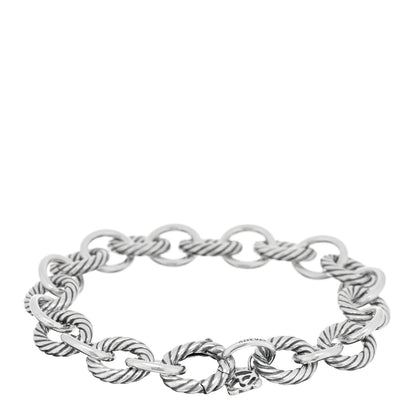 David Yurman Sterling Silver 10mm Medium Oval Link Bracelet 2 of 3