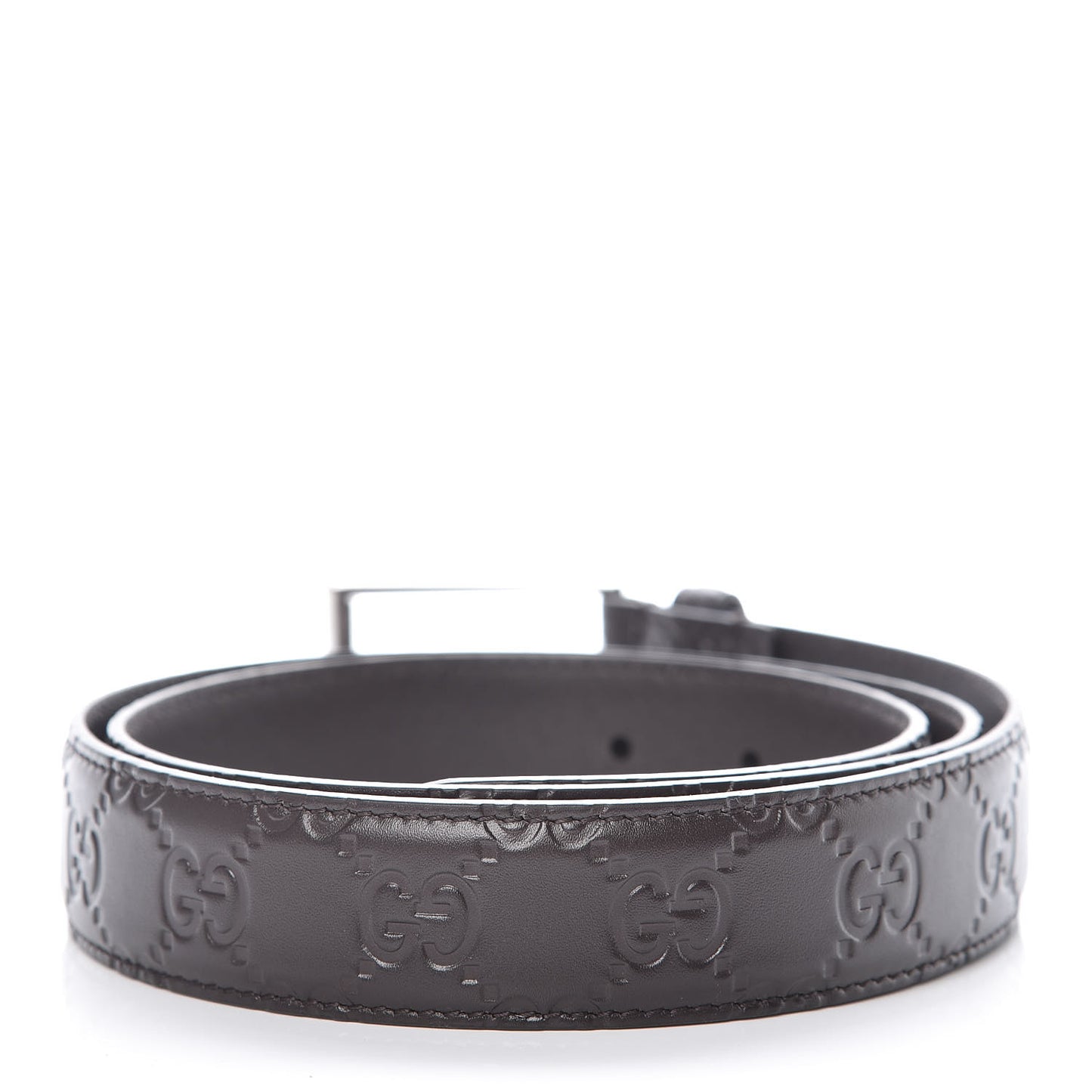 Guccissima Signature 40mm Belt 95 38 Chocolate