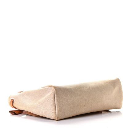 Hermes Toile Vache Calfskin Herbag 30 PM Backpack Natural 4 of 11