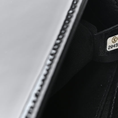 Chanel Patent Calfskin Quilted Medium Plexiglass Boy Flap Black 7 of 10