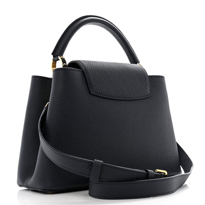 Louis Vuitton Taurillon Capucines PM Navy 3 of 10