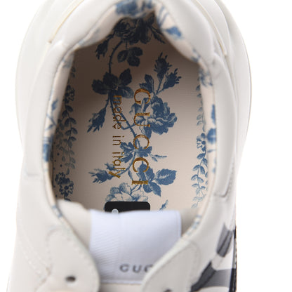 Gucci X MLB Calfskin NY Yankees Mens Rhyton Sneakers 7 Mystic White 7 of 9