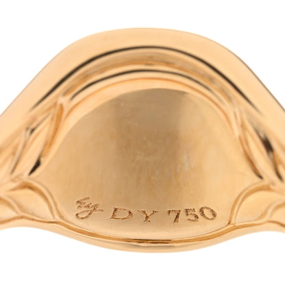 David Yurman 18K Yellow Gold Diamond Blue Sapphire Cable Collectibles Evil Eye Pinky Ring 44 3 4 of 4