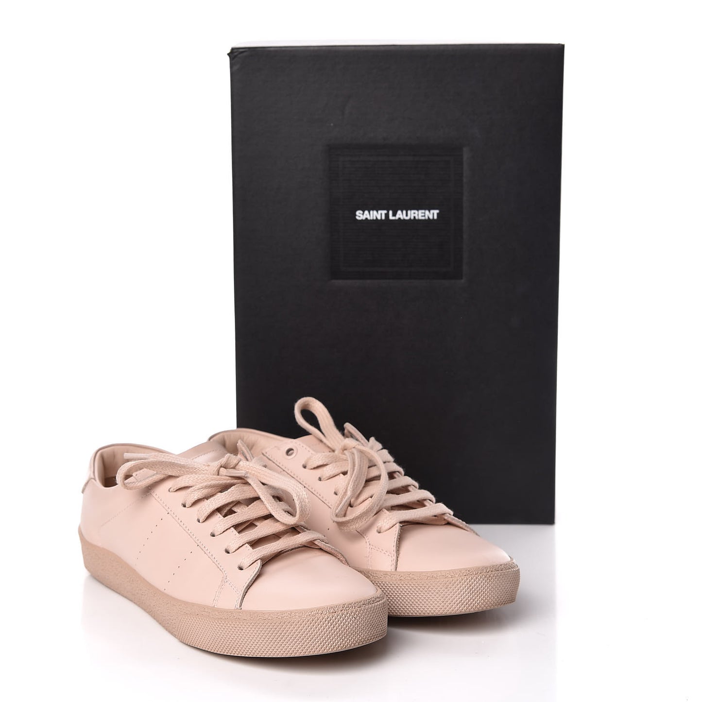 Calfskin Womens Signature Court SL/06 Sneakers 37 Light Pink