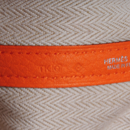 Hermes Veau Negonda Garden Party Tote MM 36 Orange 7 of 7