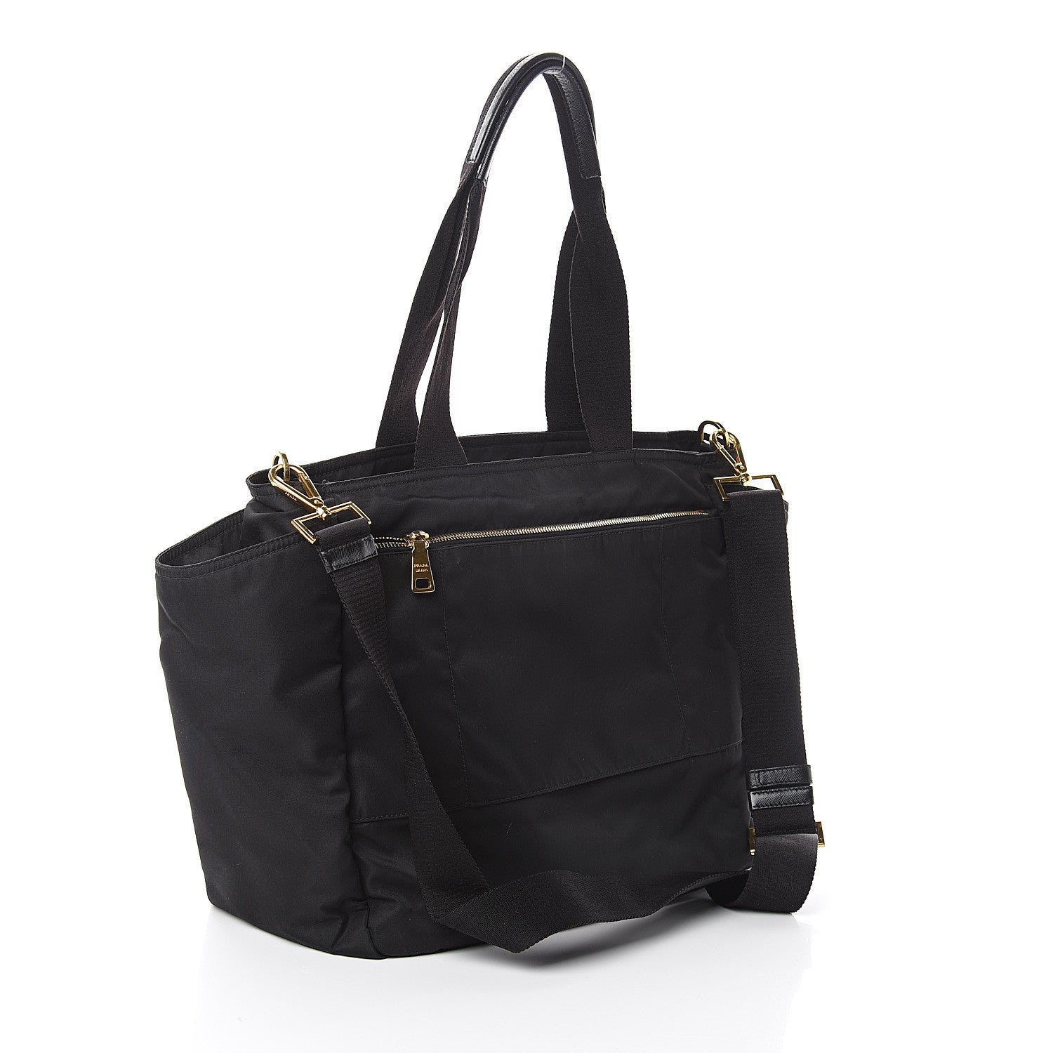 Prada Tessuto Nylon Vela Diaper Bag Black 2 of 8