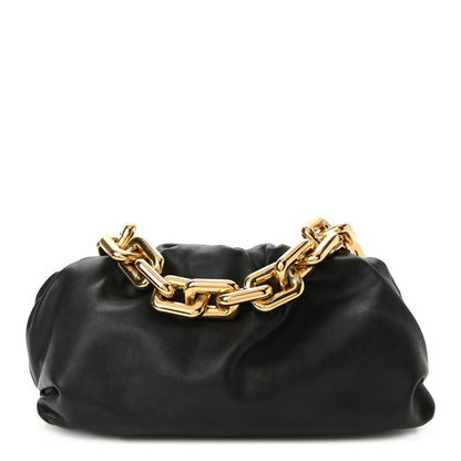 Bottega Veneta Calfskin The Pouch Chain Black 1 of 10