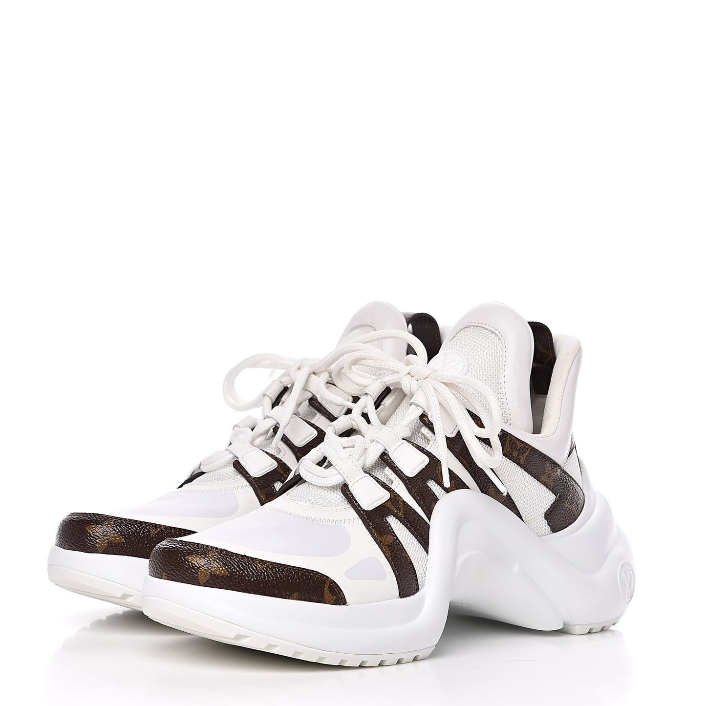 Patent Monogram LV Archlight Sneakers 40 White