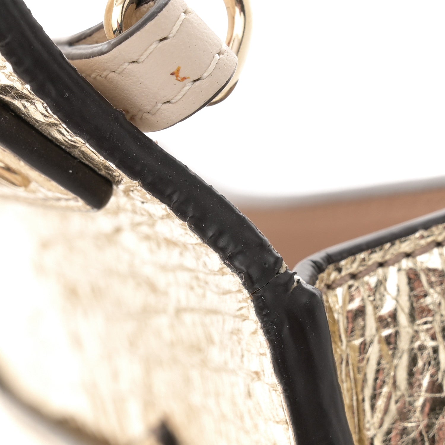Chloe Metallic Calfskin Small Nile Bracelet Minaudiere Bag Gold 13 of 13