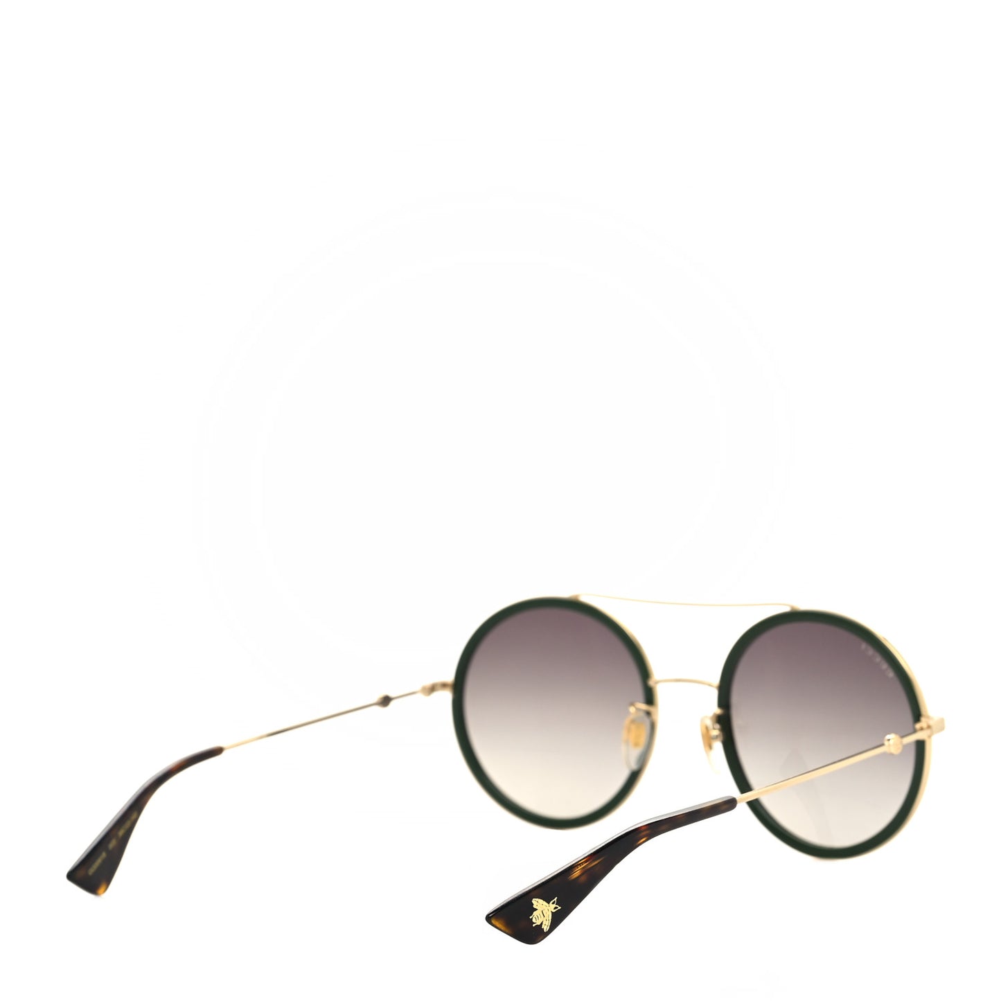 Metal Round Frame Sunglasses GG0061S Green Red