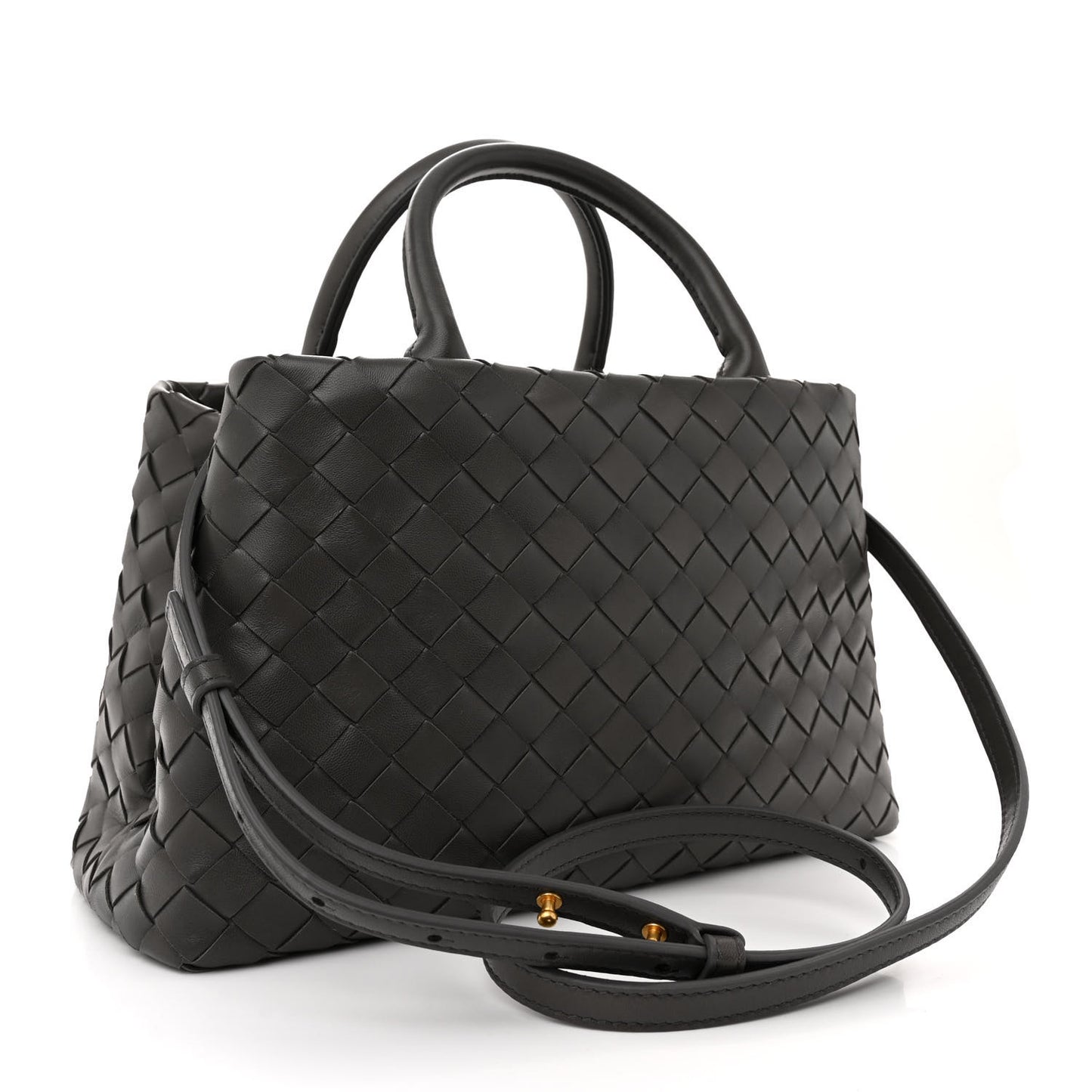 Nappa Intrecciato New Roma Tote Grey