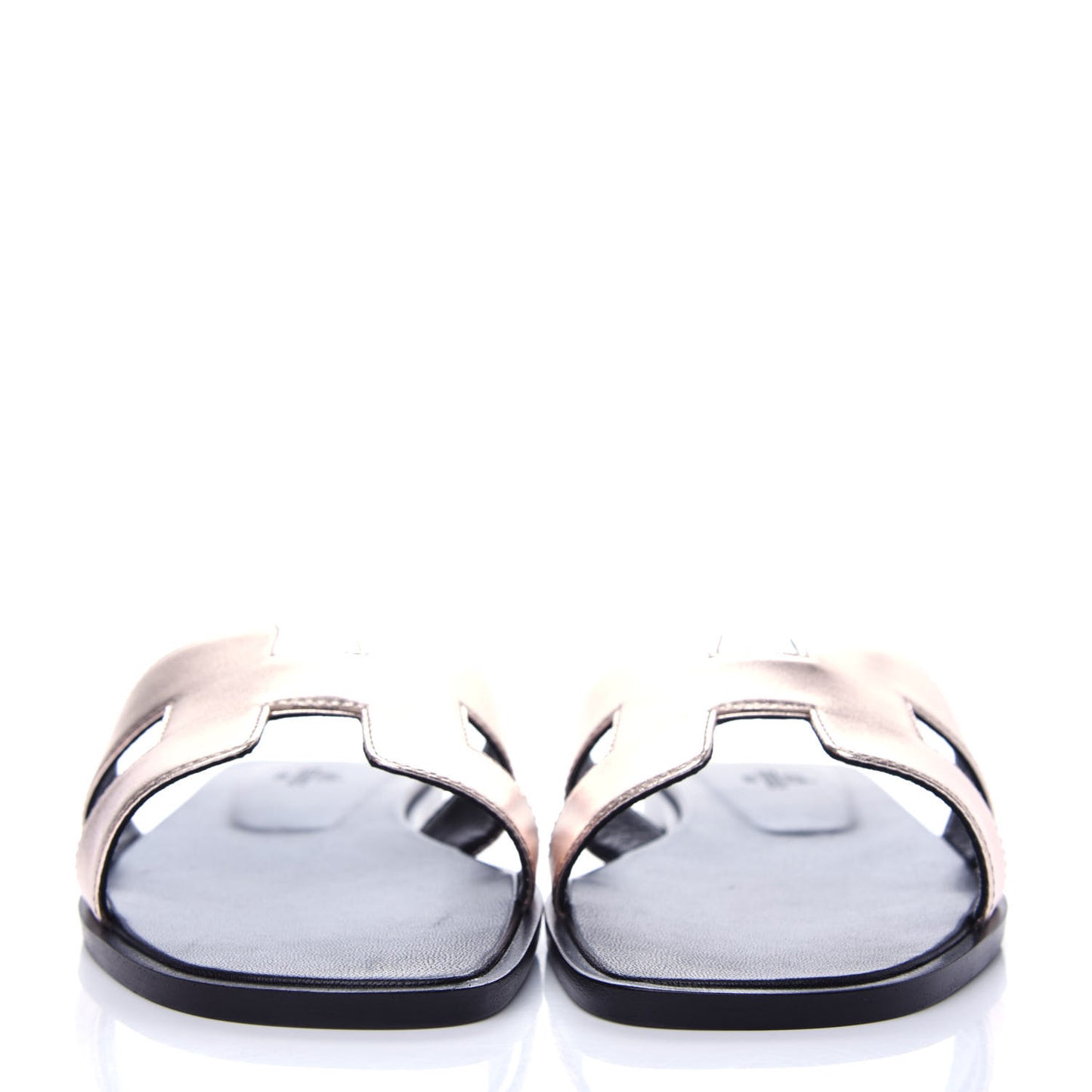 Metallic Nappa Oran Sandals 37 Rose Dore