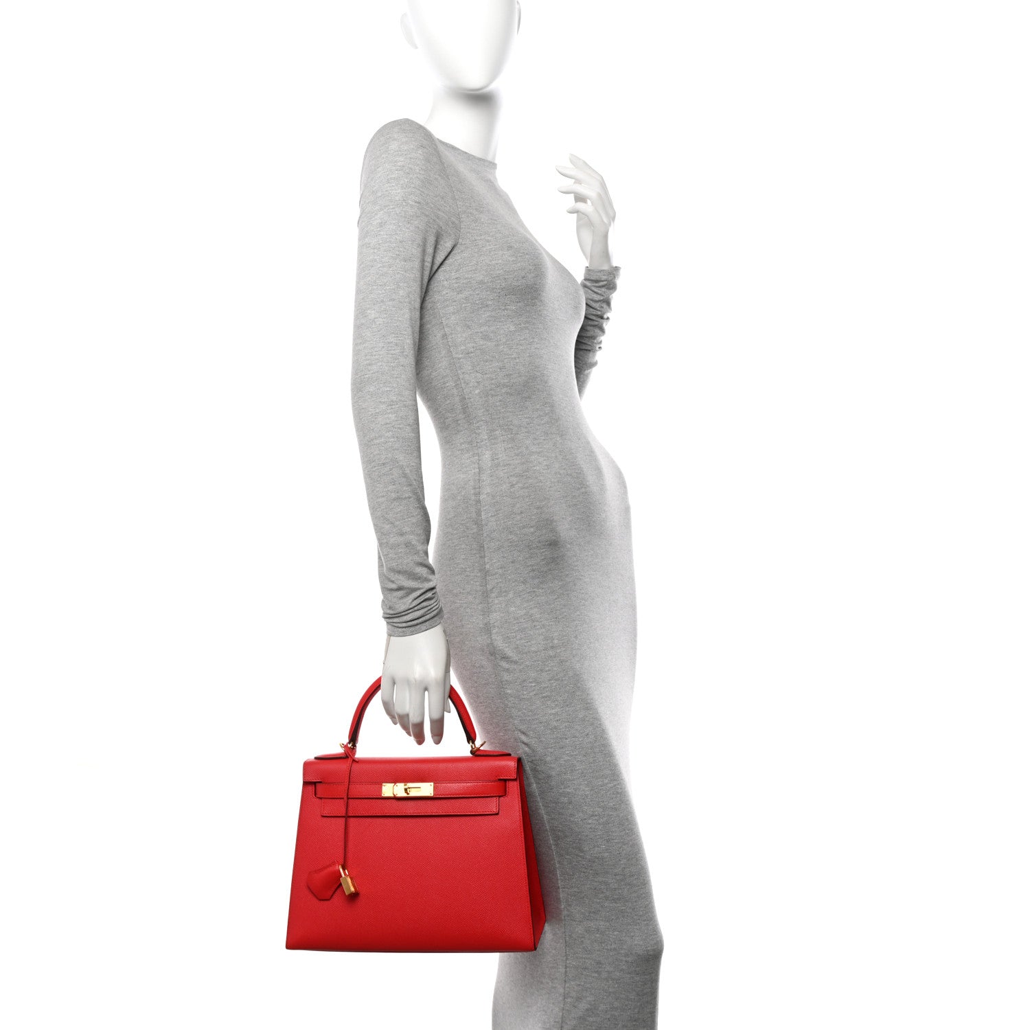 Hermes Epsom Kelly Sellier 28 Rouge Tomate 3 of 29