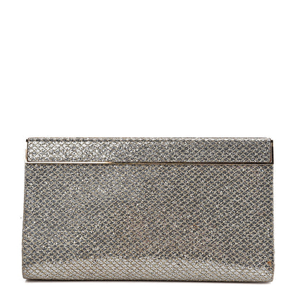 Jimmy Choo Glitter Fabric Clutch Champagne 1 of 14