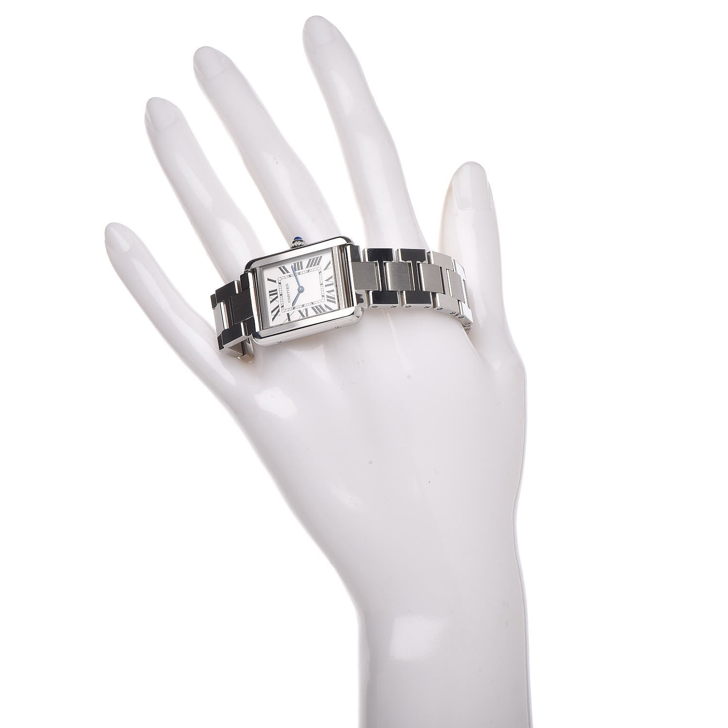 Cartier Stainless Steel 24mm Tank Solo Quartz Watch 2 of 7