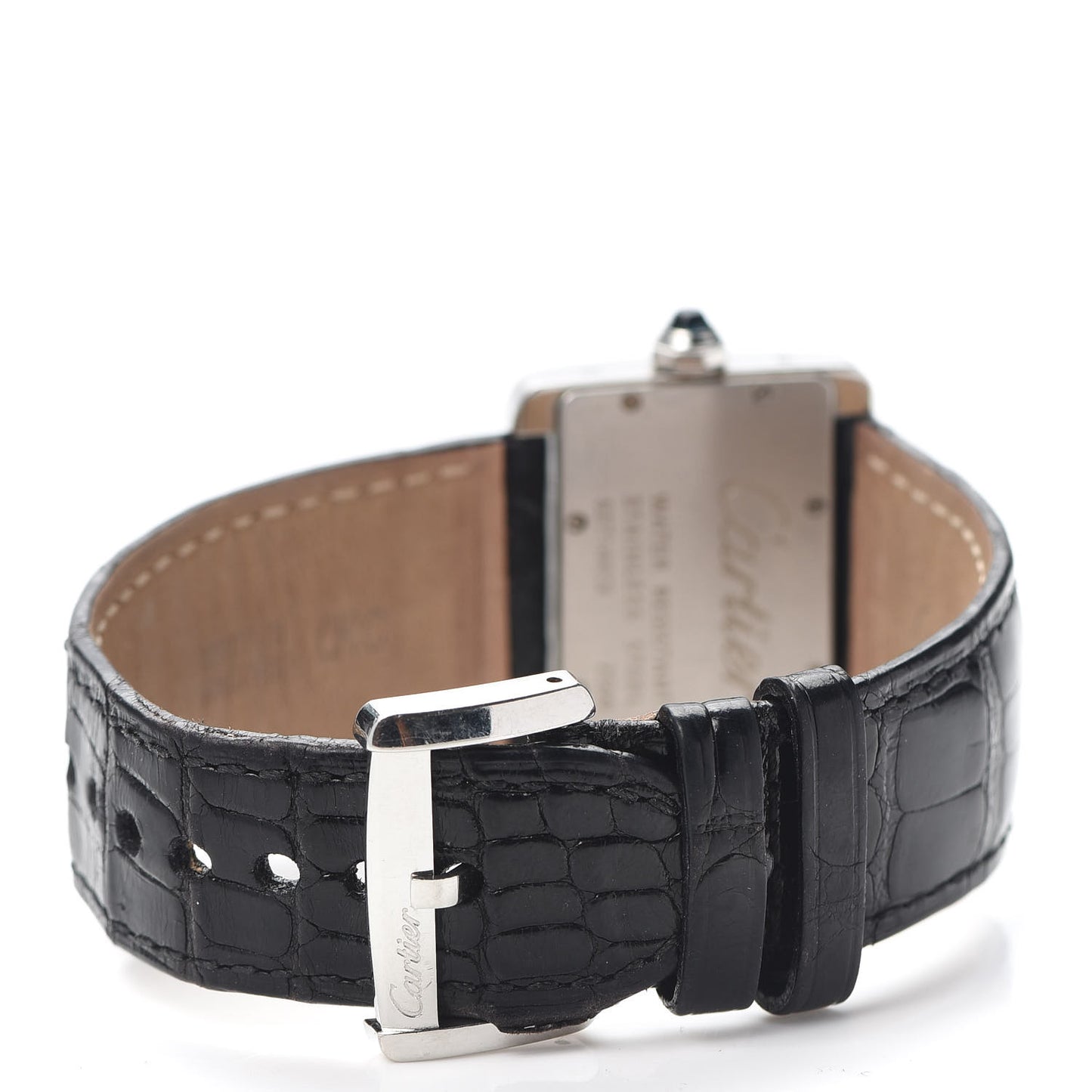 Stainless Steel Alligator 32mm Tank Divan Quartz Watch