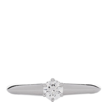 Tiffany Platinum Diamond .24ct Solitaire Engagement Ring 49 5 1 of 6