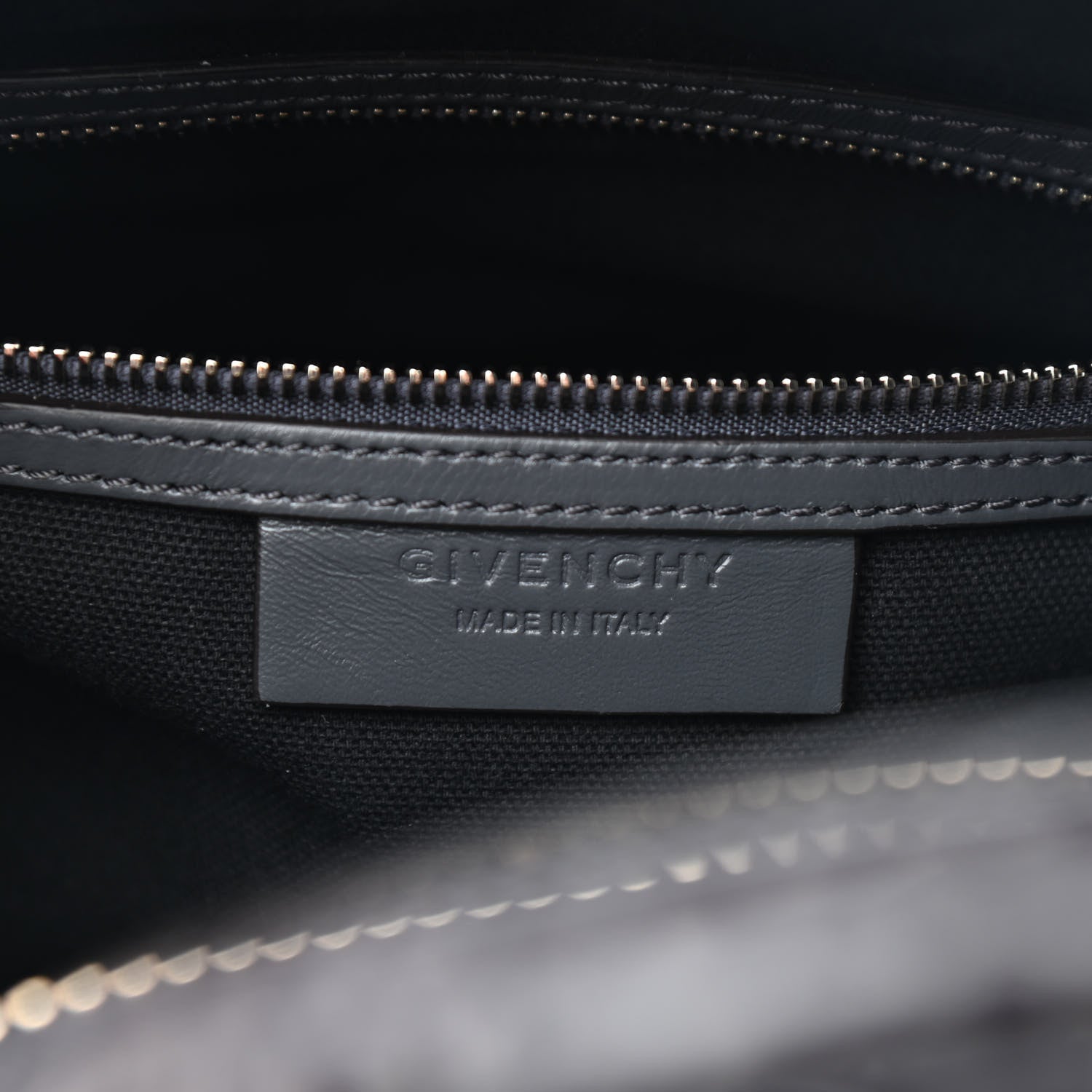 Givenchy Calfskin Crocodile Embossed Small Antigona Storm Grey 6 of 9