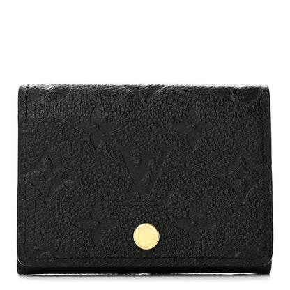 Louis Vuitton Empreinte Business Card Holder Black 1 of 9