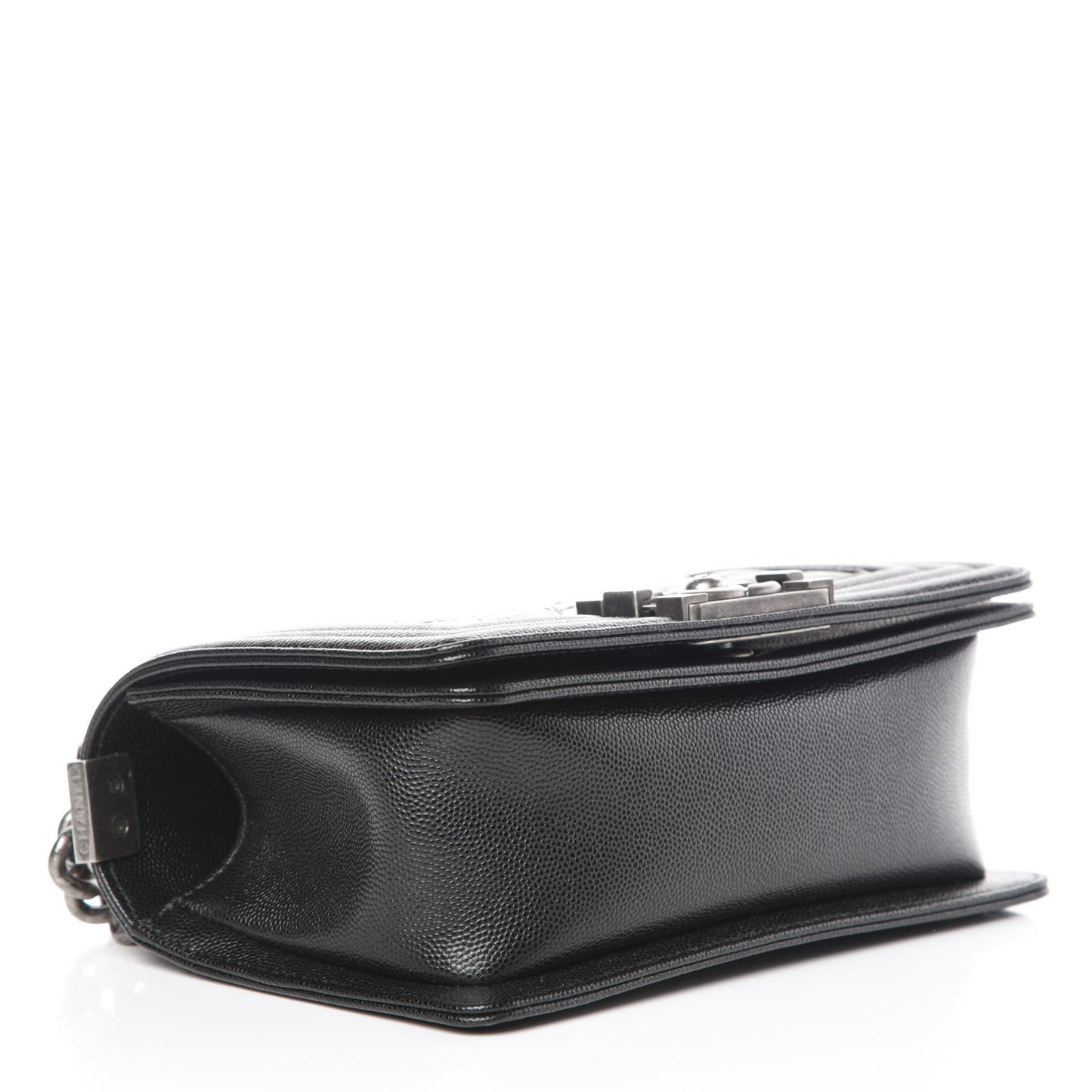 Caviar Quilted Small Boy Flap Black