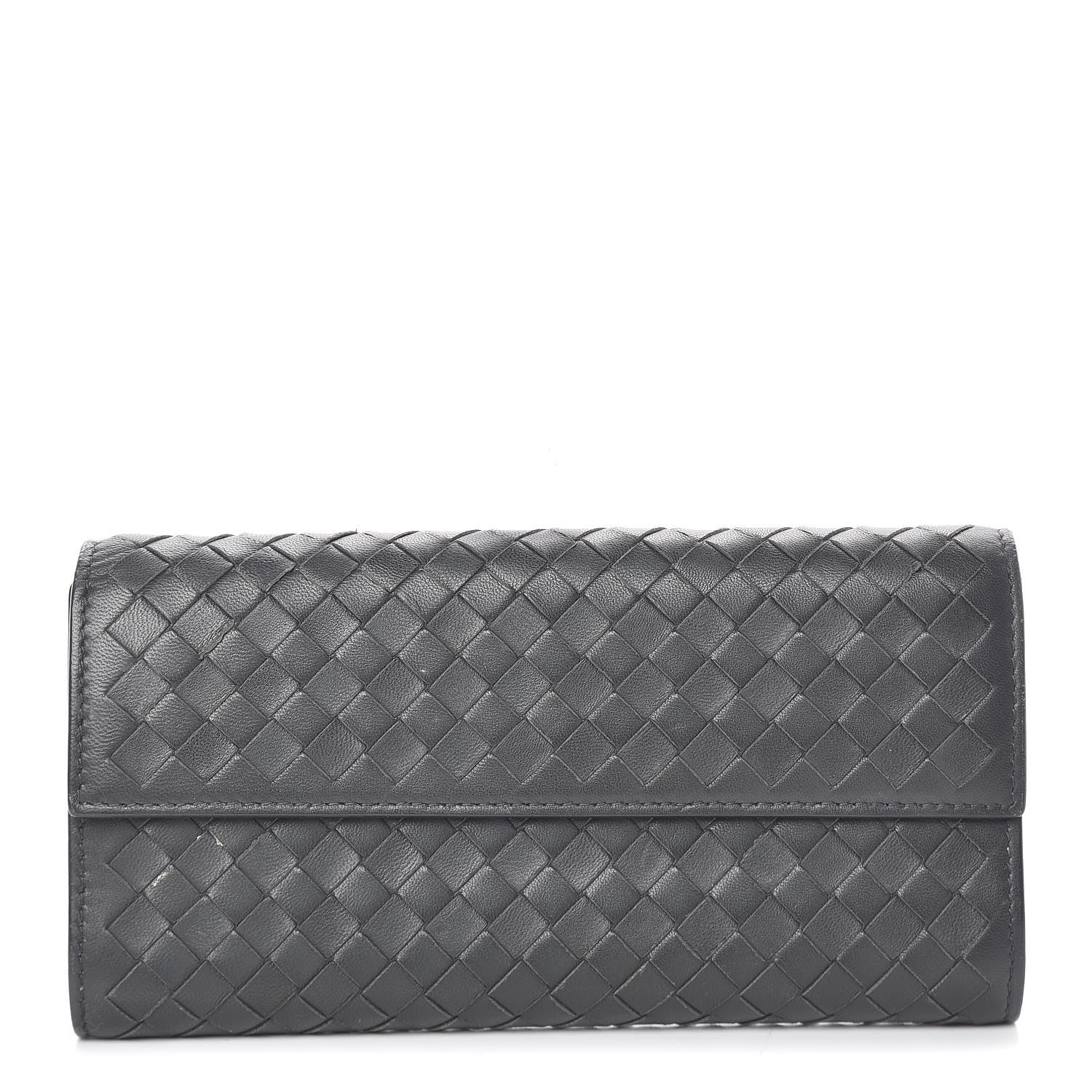 Bottega Veneta Nappa Intrecciato Continental Wallet Light Grey 1 of 13