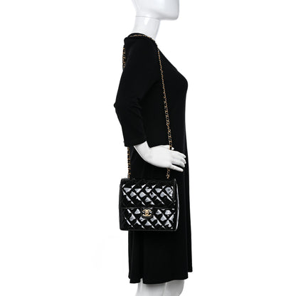 Chanel Patent Quilted Small Flap Black 2 of 12