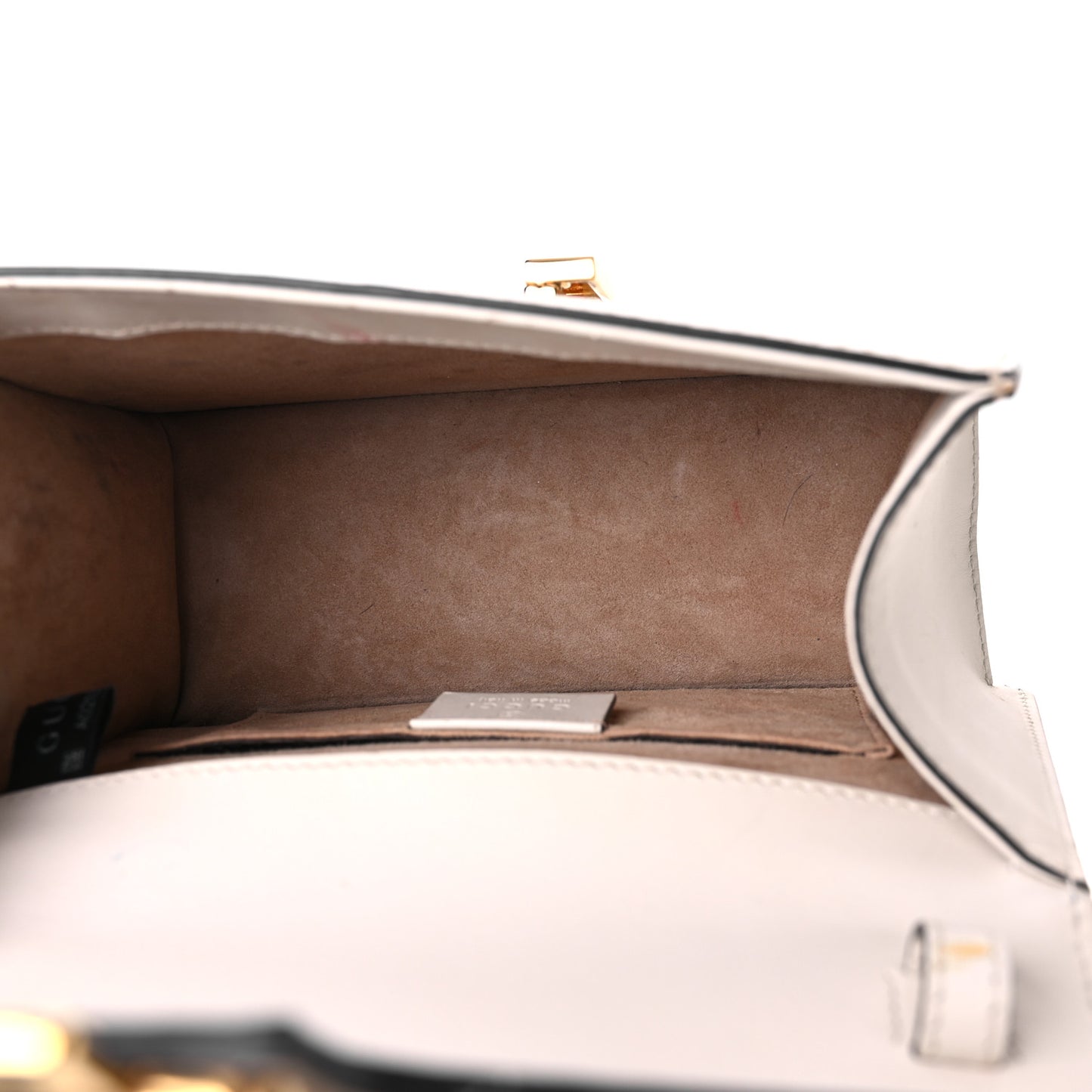Calfskin Mini Sylvie Top Handle Bag White