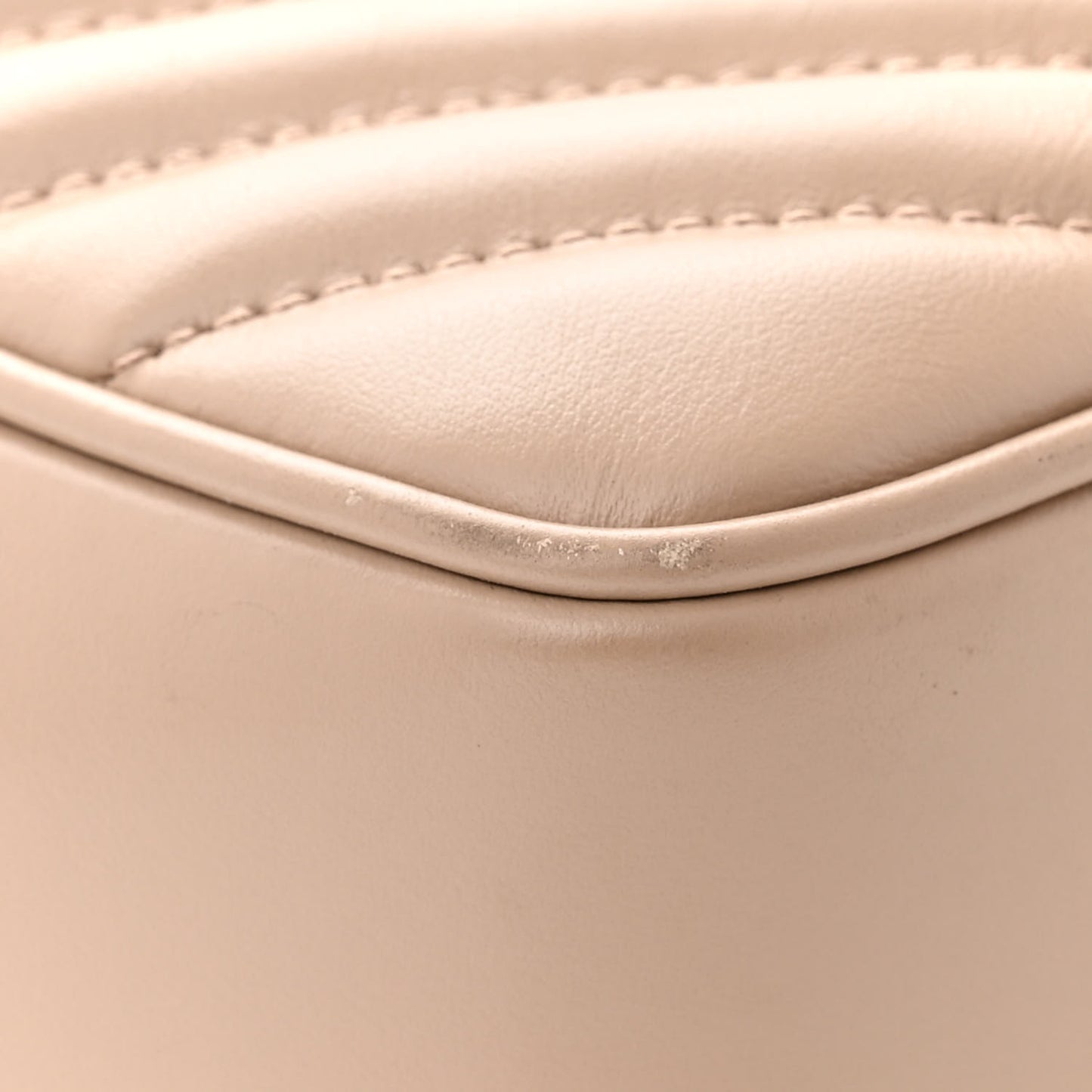 Calfskin Matelasse Monogram Lou Camera Bag Dark Beige