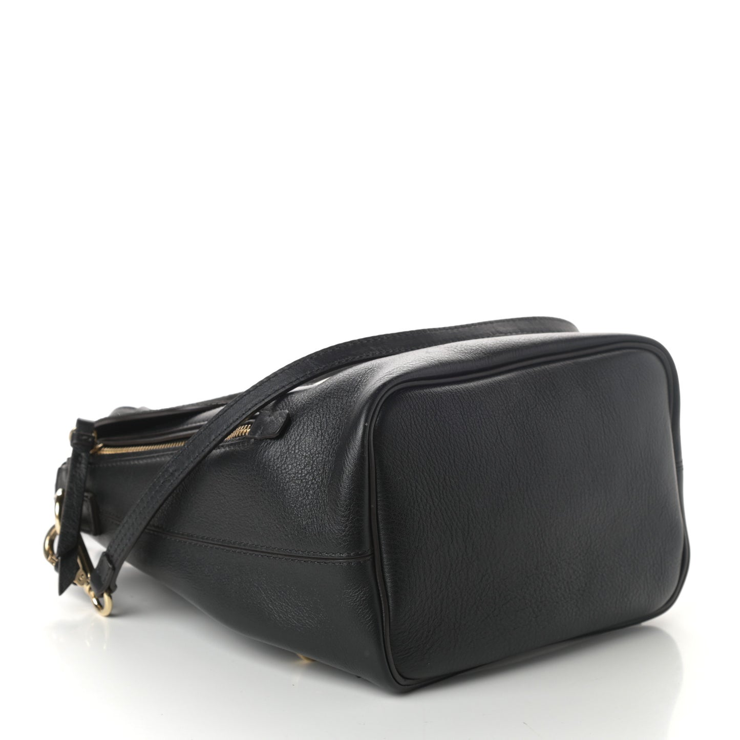 Suede Calfskin Small Faye Backpack Black