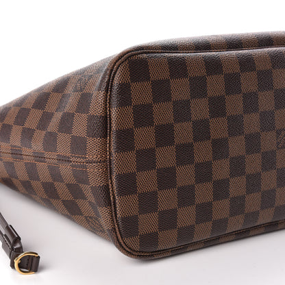 Louis Vuitton Damier Ebene Neo Neverfull MM Rose Ballerine 10 of 13
