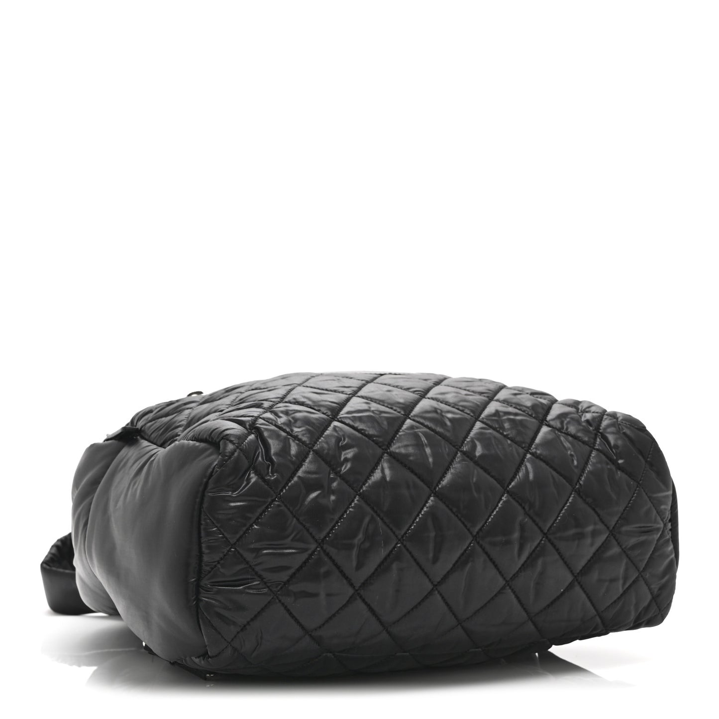 Nylon Quilted Coco Cocoon Backpack Black
