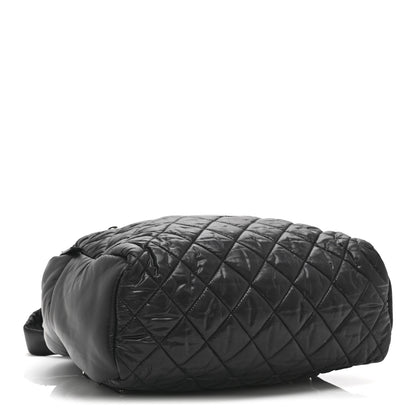 Chanel Nylon Quilted Coco Cocoon Backpack Black 4 of 11
