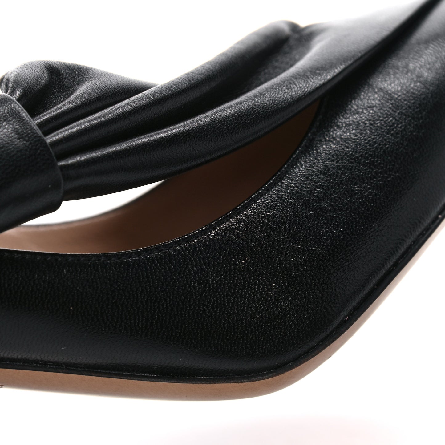 Nappa Bow Pointed Toe 85mm Pumps 38 Black