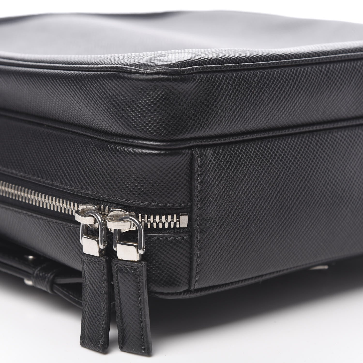 Prada Saffiano Cuir Briefcase Backpack Black 9 of 13