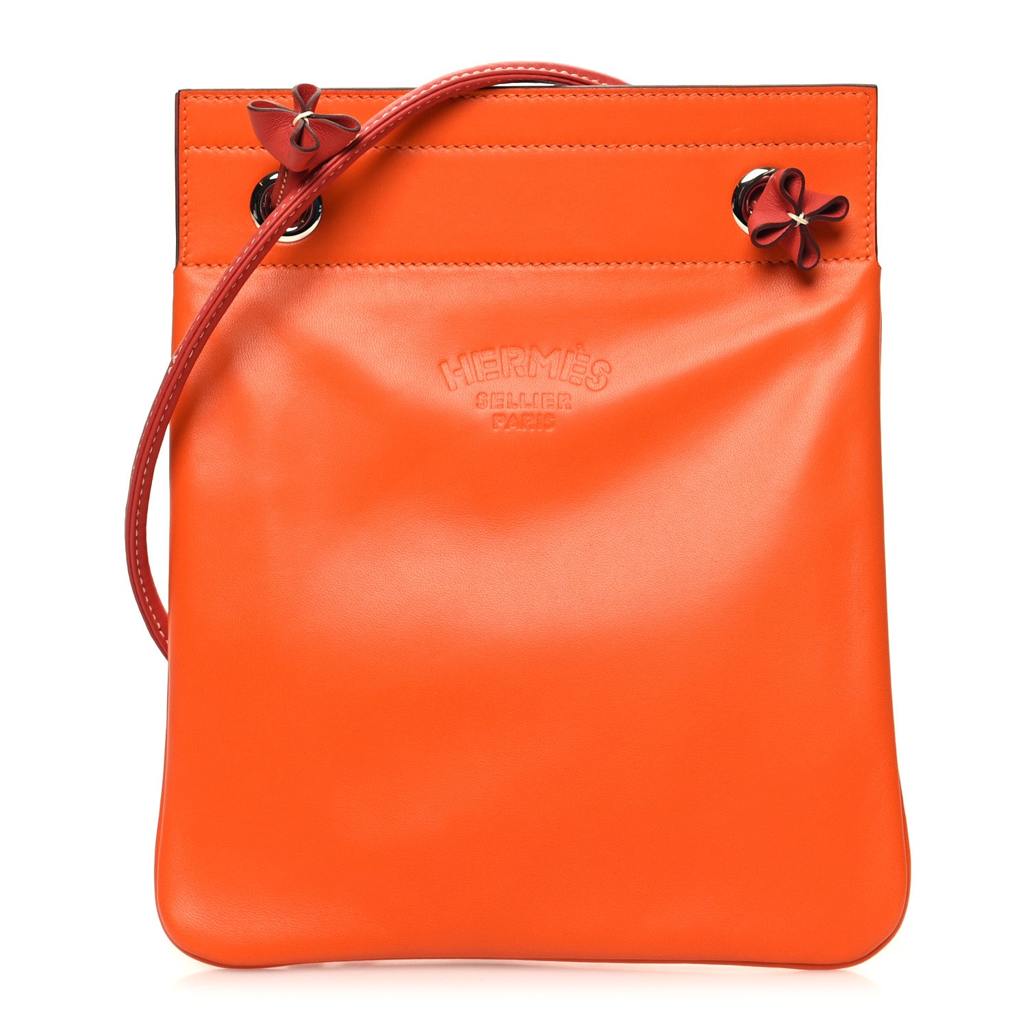 Hermes Milo Lambskin Swift Mini Aline Orange Poppy Terre Battue 1 of 9